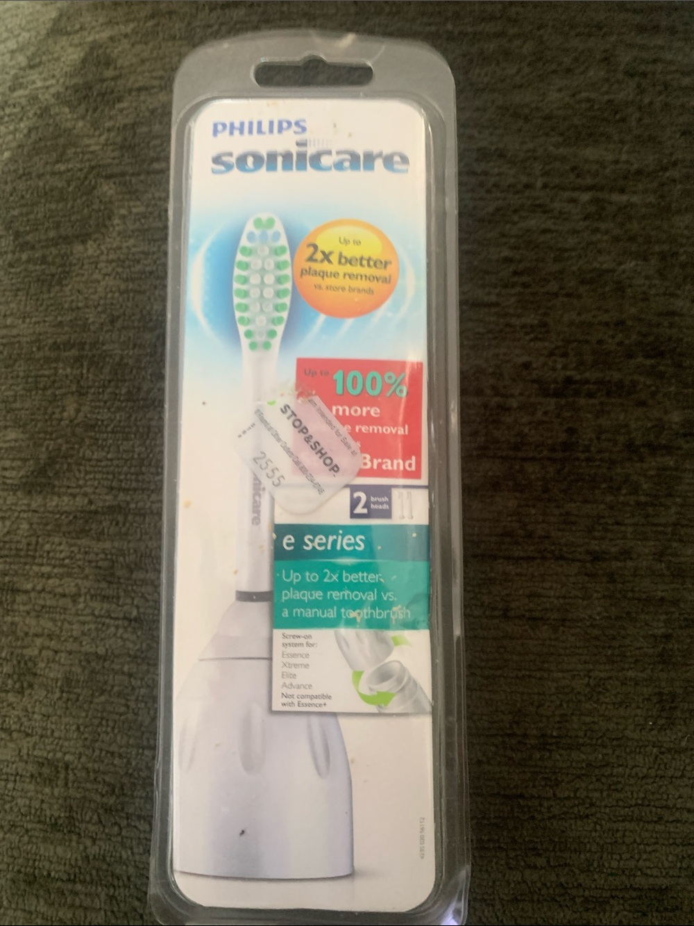 🆕- PHILLIPS SONICARE E-SERIES Replacement Brush Heads - 2 Pack